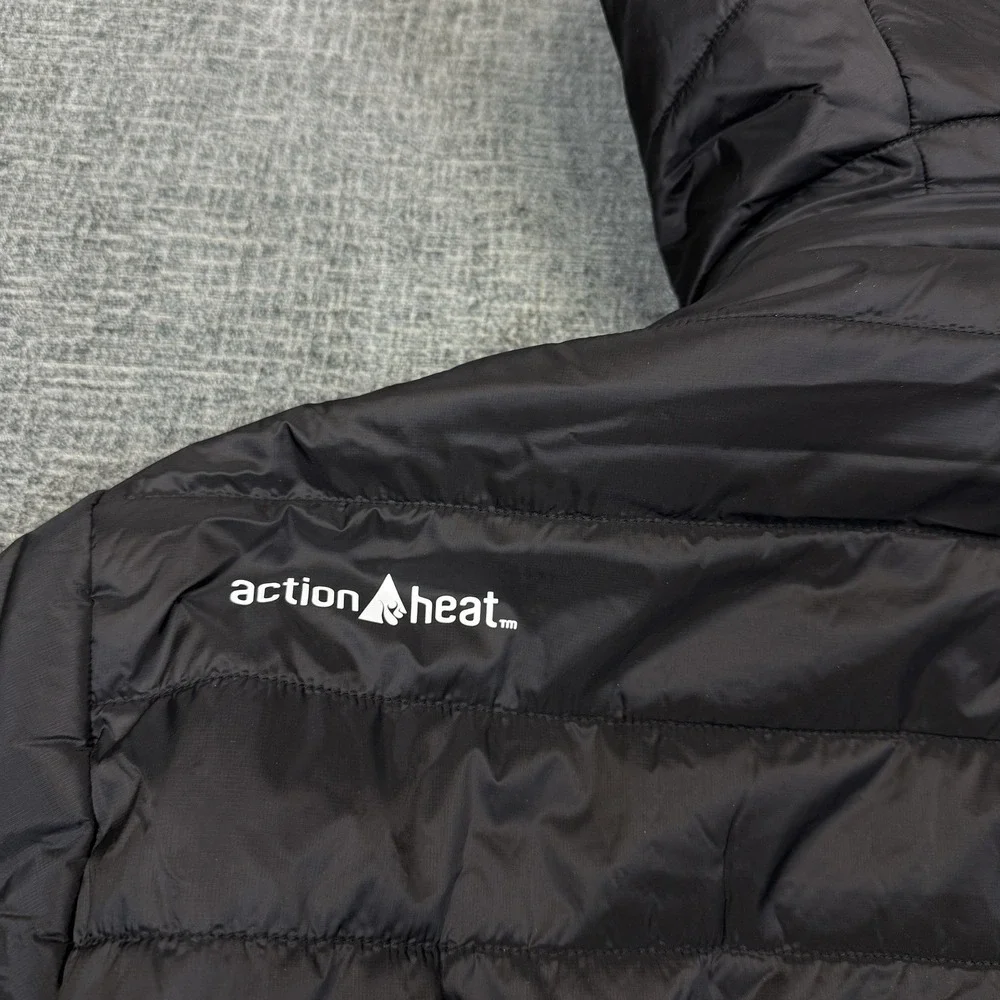 ActionHeat Iowa Hawkeyes Heated Insulated Puffer Jacket Mens XL Black W/ Battery